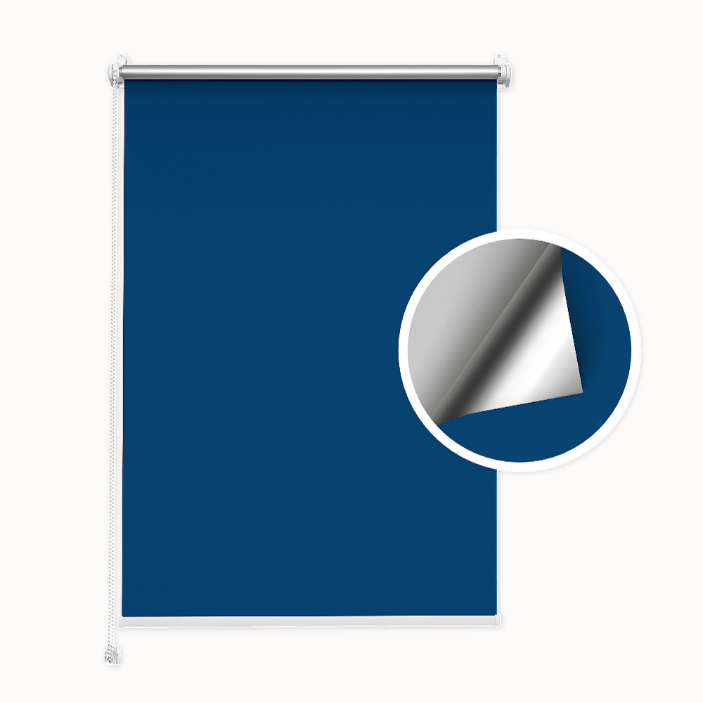 Roleta Zaciemniająca Niebieska (silver)