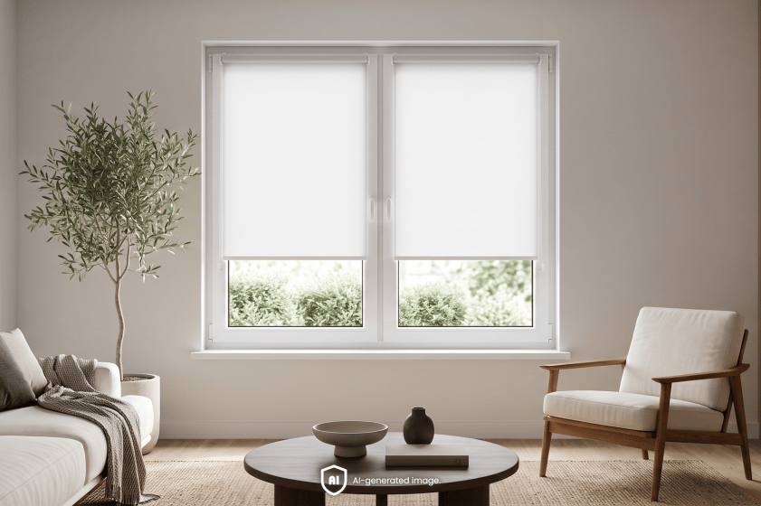 Minimalist interior – when are roller blinds better than curtains?