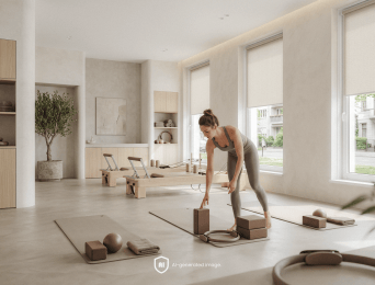 Okna w studiu pilates - jak zadbać o komfort, światło i prywatność?
