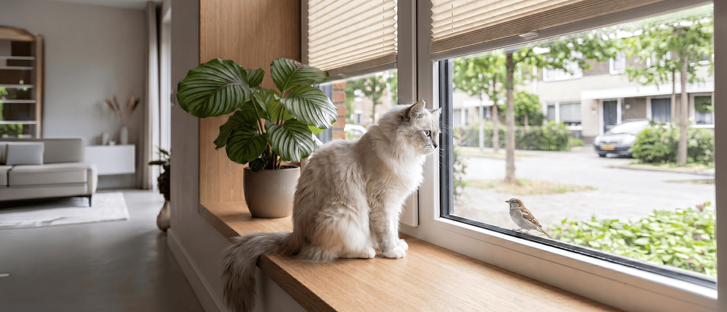 Home with pets – which blinds and pleated blinds work best?