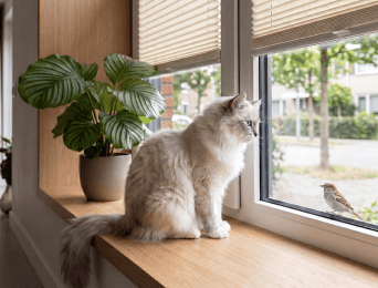 Home with pets – which blinds and pleated blinds work best?