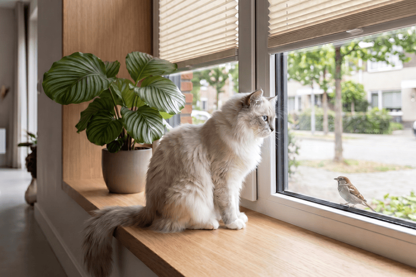 Home with pets – which blinds and pleated blinds work best?