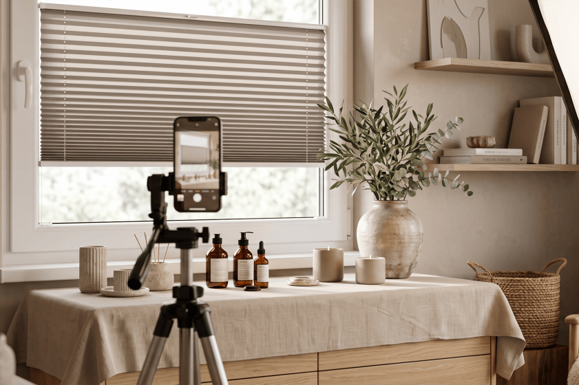 A window as a photo backdrop – how does light affect photos taken at home?