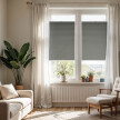 Dark Grey Window Pleated Blind