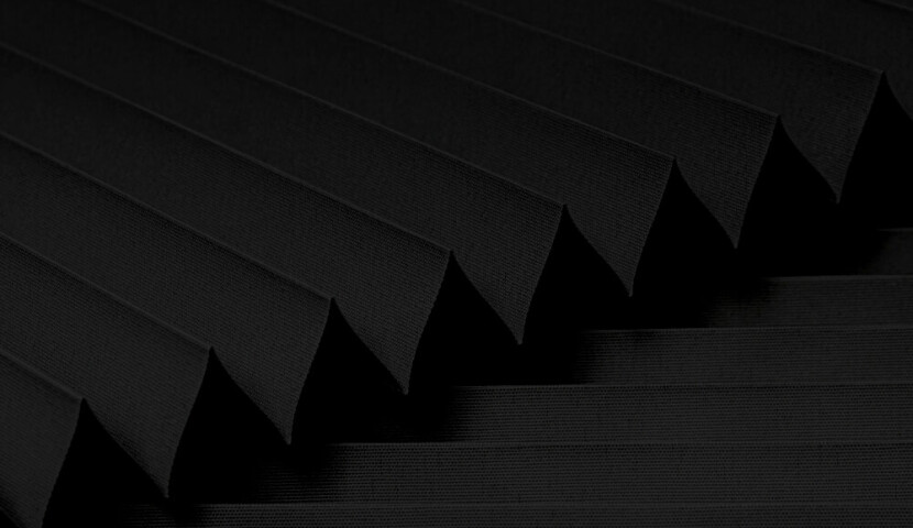 Black Window Pleated Blind