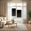 Black Window Pleated Blind