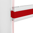 Red Window Pleated Blind