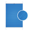 Blue Window Pleated Blind