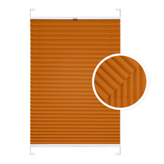 Orange Window Pleated Blind