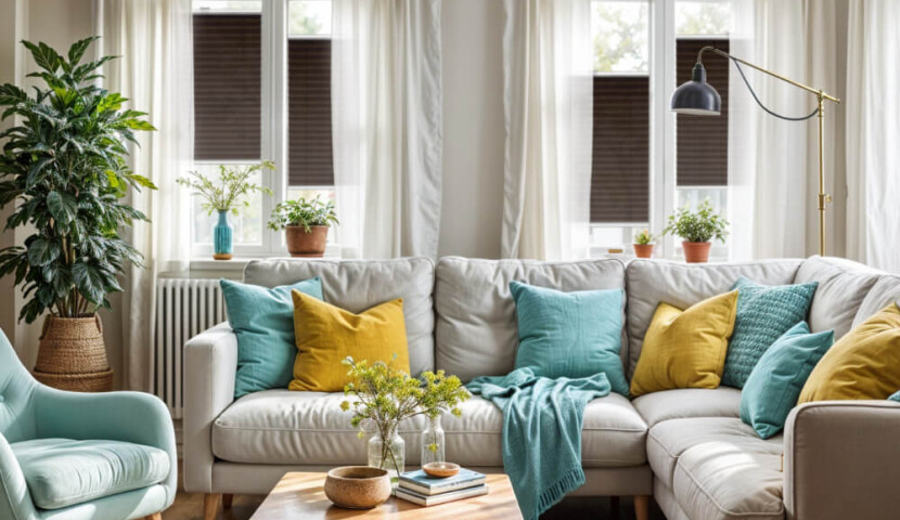 Chocolate Window Pleated Blind