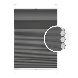 Plisa Okienna Honeycomb Stalowa