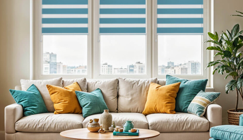 Roleta Dzień-Noc Błękit Nieba