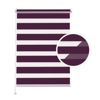 Roleta Dzień-Noc Śliwkowa