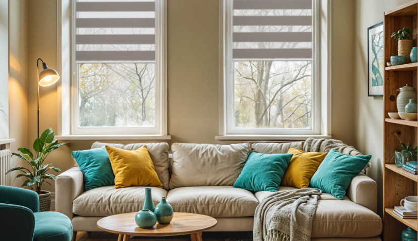 Grey-Brown Day and Night Blind