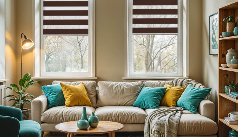 Chocolate Day and Night Blind