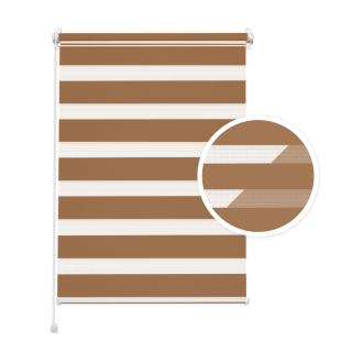 Cream Walnut Day and Night Blind