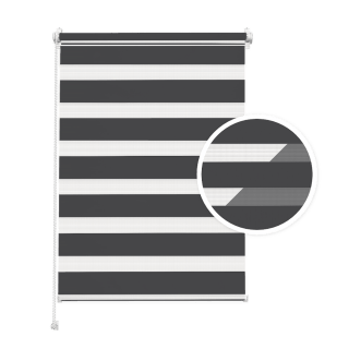 Roleta Dzień-Noc Antracytowa