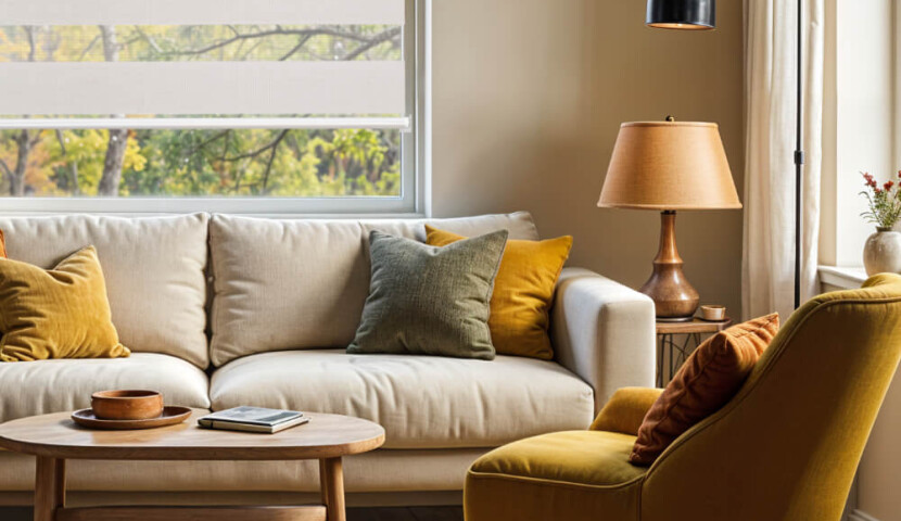 Cream Day and Night Blind