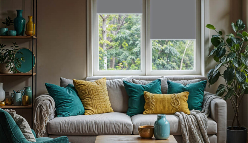 Roleta Zaciemniająca Szara (kolor)