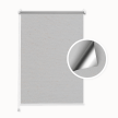 Gray Linen Blackout Roller Blind (Silver Backing)