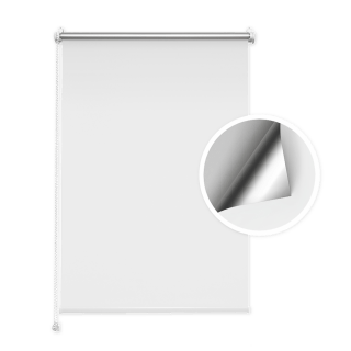 Roleta Zaciemniająca Biała (silver)