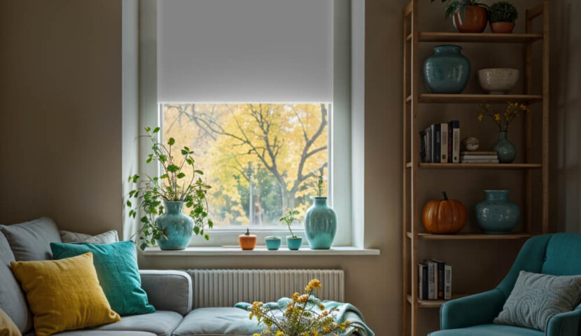 Roleta Zaciemniająca Biała (silver)