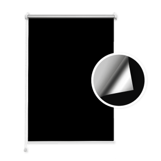 Roleta Zaciemniająca Czarna (silver)