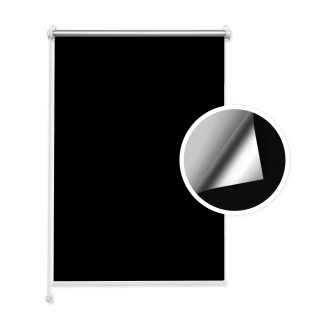 Roleta Zaciemniająca Czarna (silver)