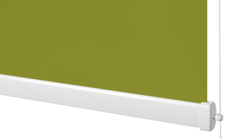 Green Blackout Roller Blind (Silver Backing)