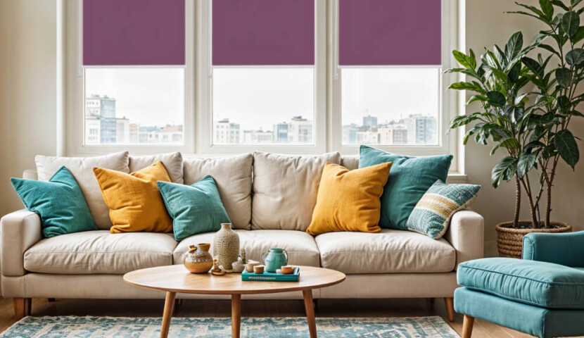 Purple Standard Roller Blind
