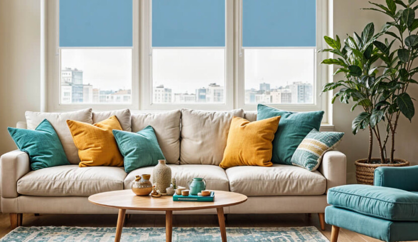 Roleta Mini Błękit Królewski