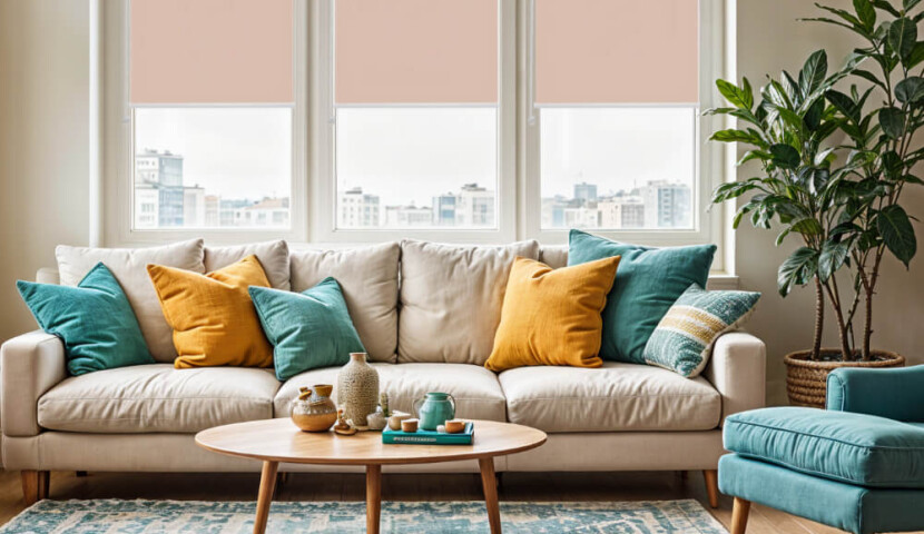 Roleta Mini Pastelowa Łososiowa