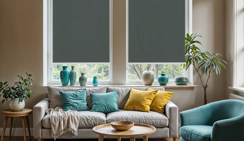 Roleta Mini Ciemnoszara