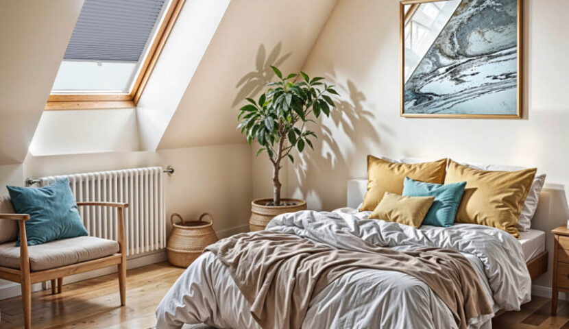 Dove Grey Skylight Blind for Velux