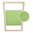 Pistachio Custom Skylight Pleated Blind