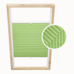 Pistachio Custom Skylight Pleated Blind