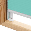 Turquoise Blue Custom Skylight Pleated Blind