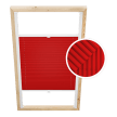 Red Custom Skylight Pleated Blind