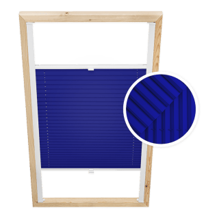 Navy Blue Custom Skylight Pleated Blind
