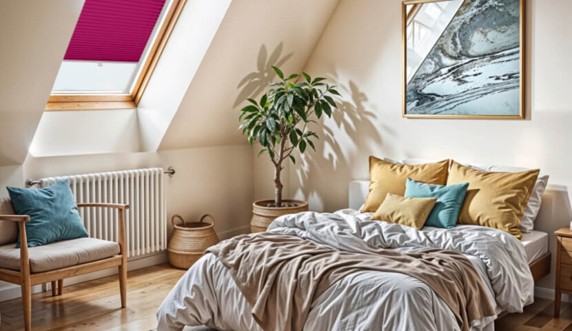 Raspberry Skylight Blind for Velux