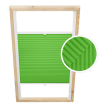 Green Custom Skylight Pleated Blind