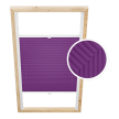 Plum Custom Skylight Pleated Blind