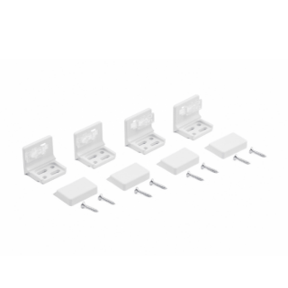 A172 Angled Screw-Mounting Kit for Pleated Blinds – White